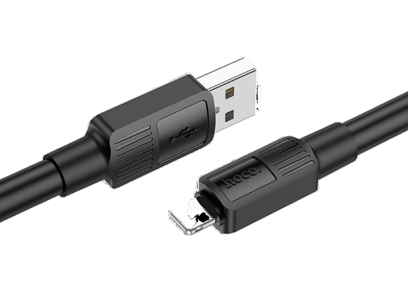 Moshi iPhone Lightning USB Cable, cu conector de 90-grade Black