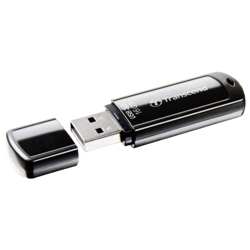 16GB USB3.1 Flash Drive Transcend "JetFlash 700", Black, Classic Cap (R/W:90/20MB/s)