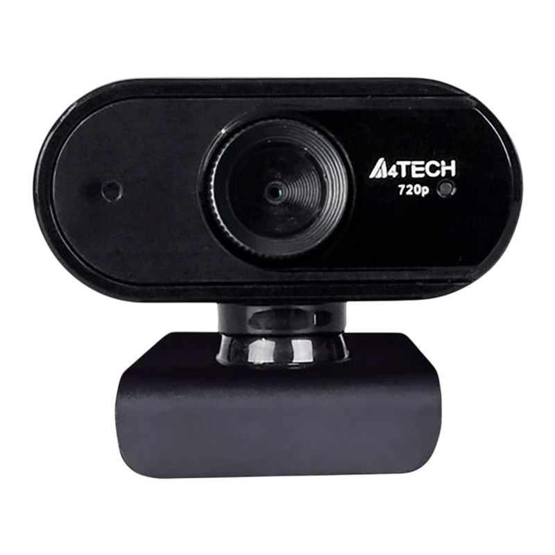 PC Camera A4Tech PK-825P, 720P HD Sensor, Built-in Microphone, Fixed Focus, HD Glass Lens, Black