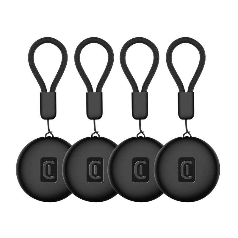 Cellular Tracy Tag - Designed for IOS/Android MultiPack, Black