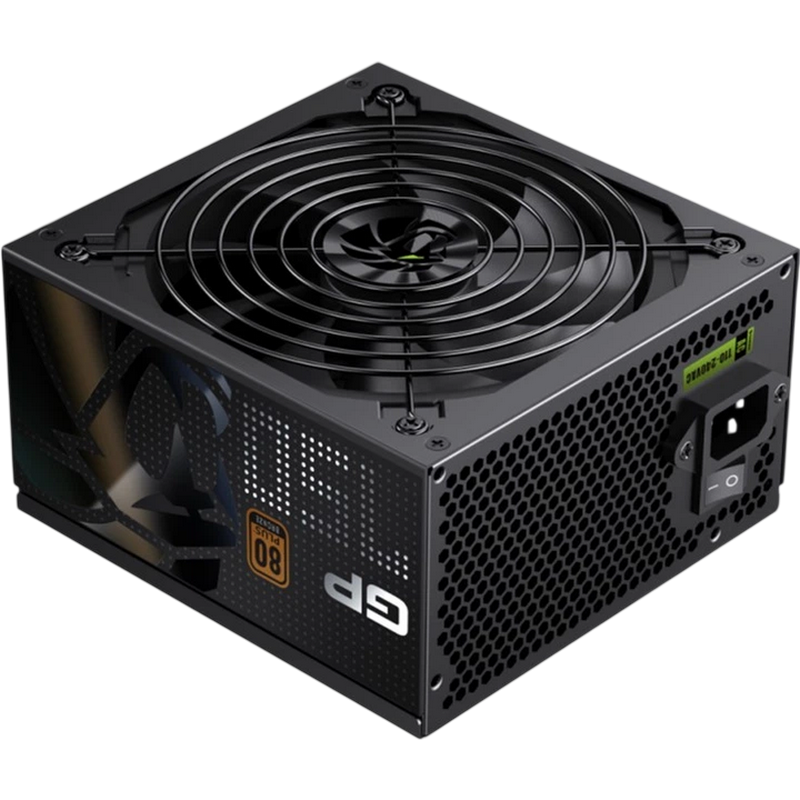 Power Supply ATX 750W GAMEMAX GP-750B, 80+ Bronze, 140mm, Active PFC, DC/DC, Temperature control fan, ATX 3.1, PCIe 5.1, Black