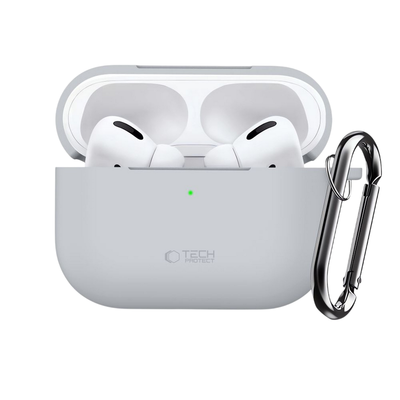 Tech-Protect Silicone Hook Apple Airpods Pro 3, Crayon Grey
