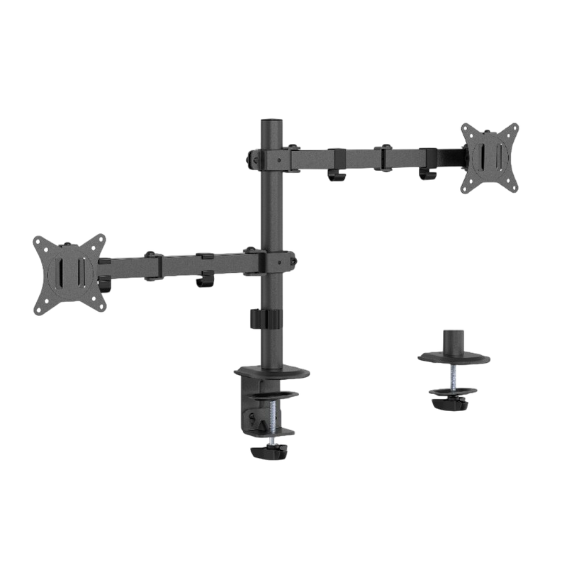 Table/desk 2-display mounting "MA-D2-03" Gembird (rotate,tilt,swivel,17”-32”,up to 9 kg,VESA:75x75,100x100