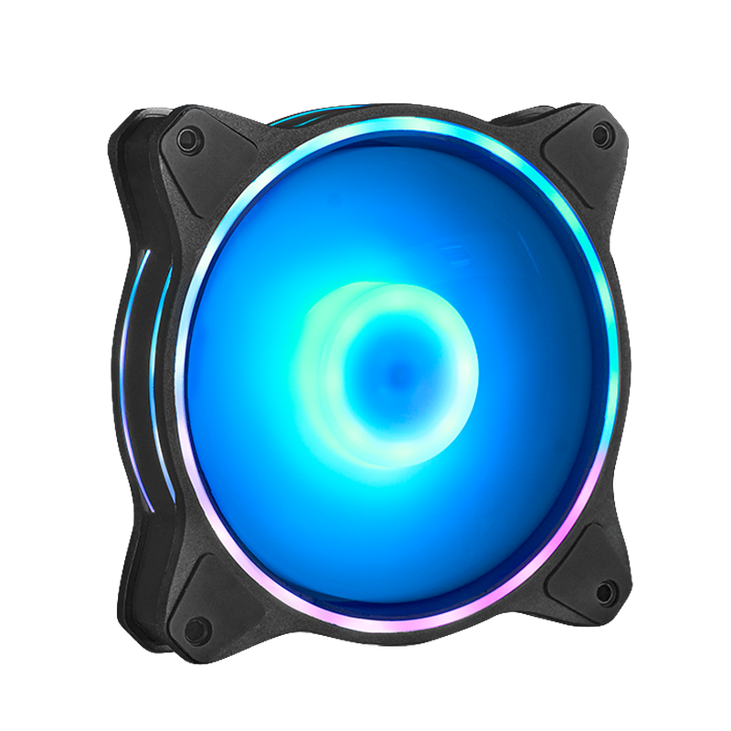 PC Case Fan Chieftec ZF-1225RGB, 120x120x25 mm, <26.5 dB, 1600RPM, 42.5.CFM, Hydraulic Bearing, ARGB, 9 blades, PWM, 4pin