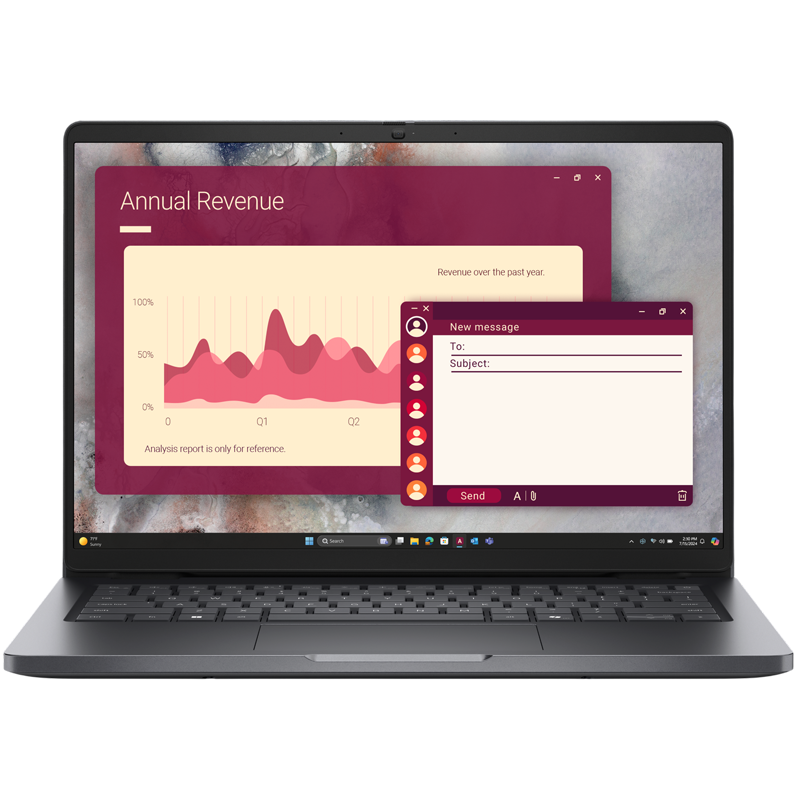 NB Dell 14.0" Dell Pro 14 PC14250 Black (Core 5 120U 16Gb 512Gb)