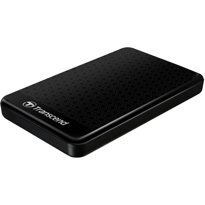 1.0TB (USB3.1) 2.5" Transcend "StoreJet 25A3", Black, Anti-Shock, One Touch Backup