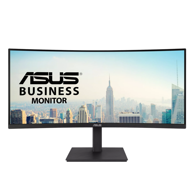 34" ASUS VA34VCPSR, Black, VA, 3440x1440, 100Hz, 4msGTG, 300cd, CR3000:1, HRD10, HDMI+DP+USB+TypeC, LAN, Spkrs
