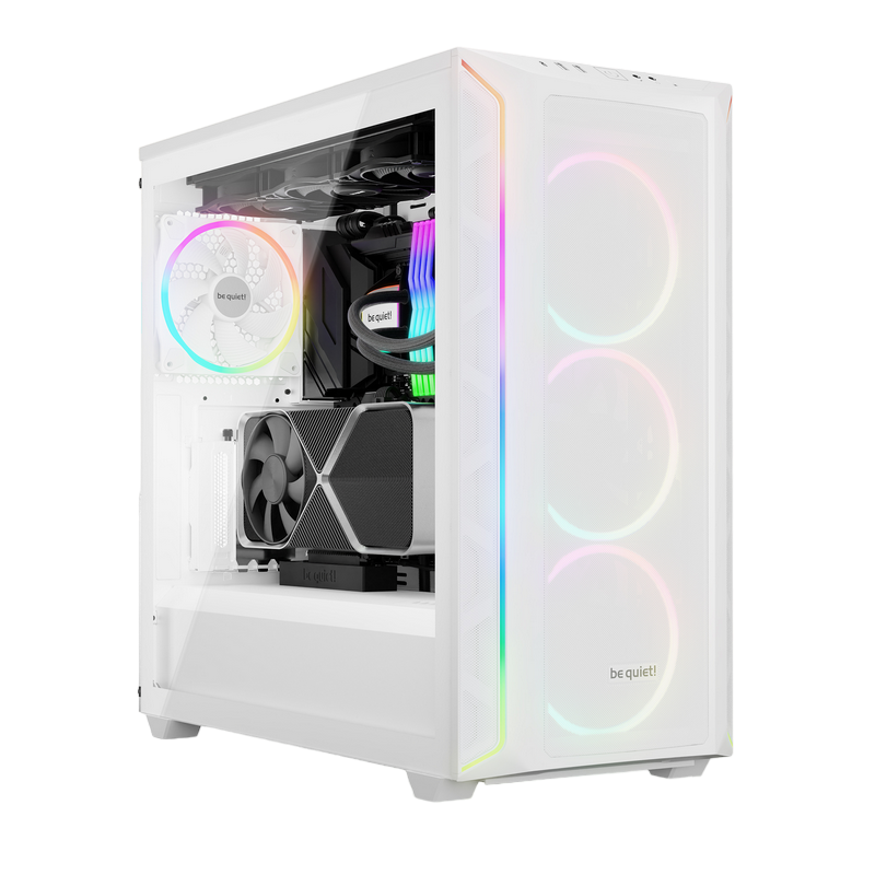 Case EATX be quiet! Shadow Base 800 FX, w/o PSU, 4x140mm ARGB, 2xARGB Strips, ARGB Hub, Front Mesh, TG, DF, 2xUSB3.2, 1xUSB-C, 1x3.5", 3x2.5", White
