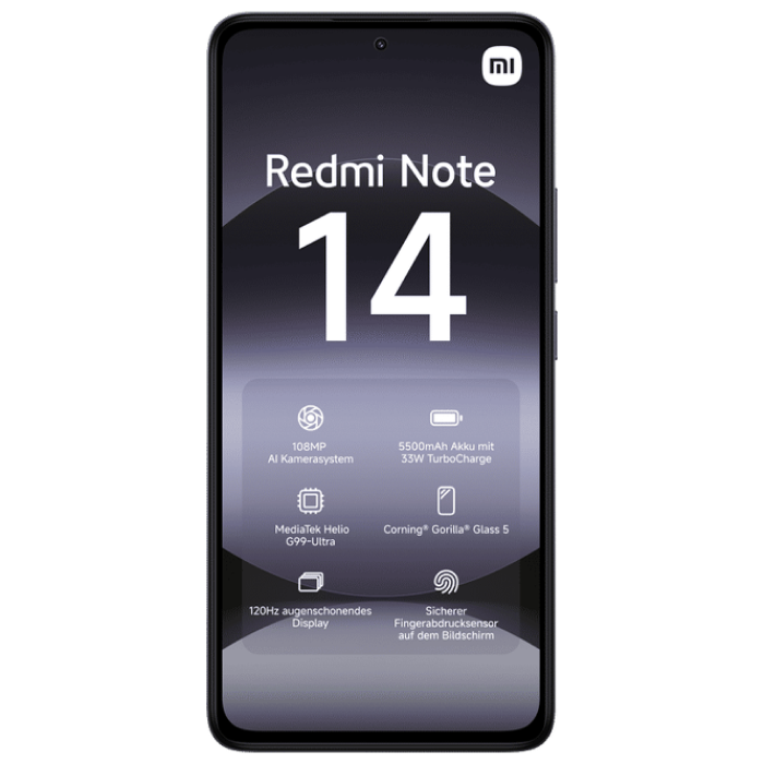 Redmi Note 14 4G 6/128GB EU Black
