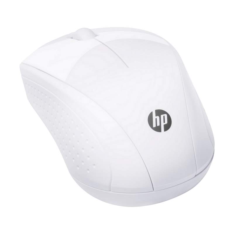 Wireless Mouse HP 220, up to 1600 dpi, 3 buttons, Multi surface tracking, 80g., 1xAA, 2.4GHz, Snow white