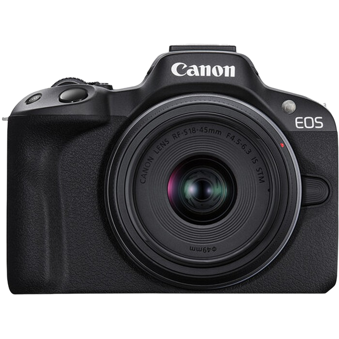 DC Canon EOS R50 Black & RF-S 18-45mm f/4.5-6.3 IS STM & RF-S 55-210mm f/5-7.1 IS STM