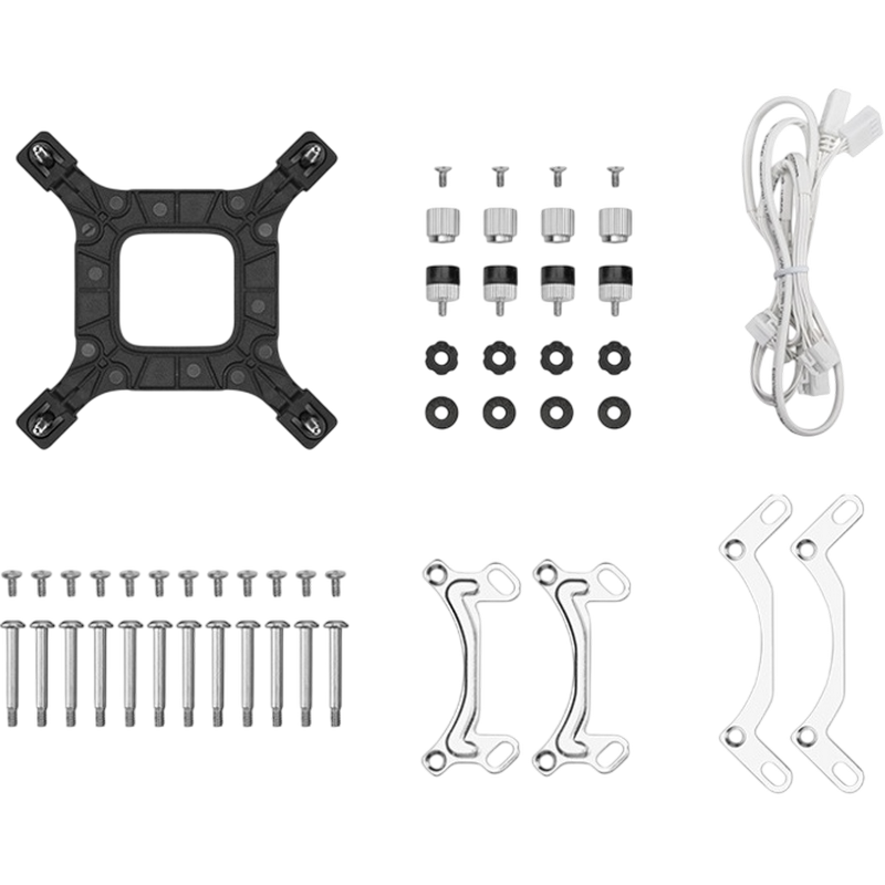 AIO Liquid Cooling Deepcool "LE360 PRO WH" (<36.07dBA, 400-2400RPM, 66.23CFM, 3x120mm, 2500-3400RPM, ARGB, 1817g.) White