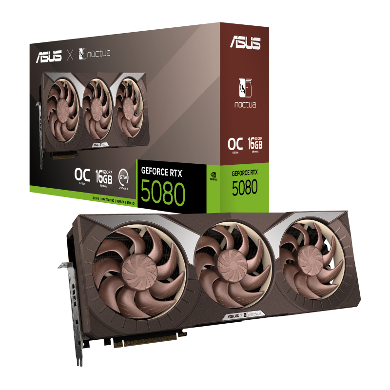 VGA ASUS RTX5080 16GB GDDR7 Noctua OC (RTX5080-O16G-NOCTUA)