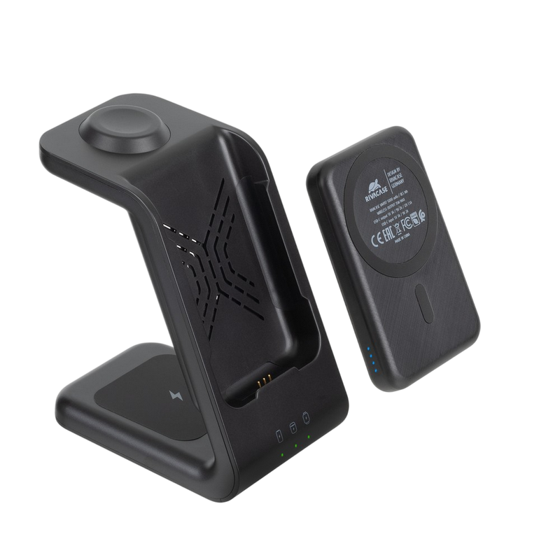 Power Bank Rivacase 5000 mAh, Magsafe 15W + QC/PD20W, 3 in 1, VA4917, Black
