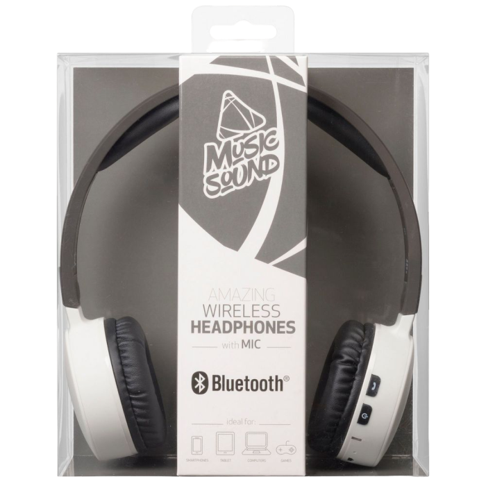 Bluetooth headset, Cellular MUSICSOUND, White/Black