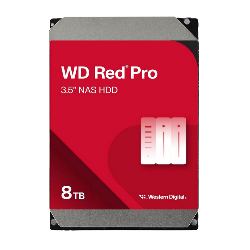 3.5" HDD 8.0TB-SATA-256MB Western Digital "Red Pro (WD8005FFBX)", NAS, 24/7, CMR
