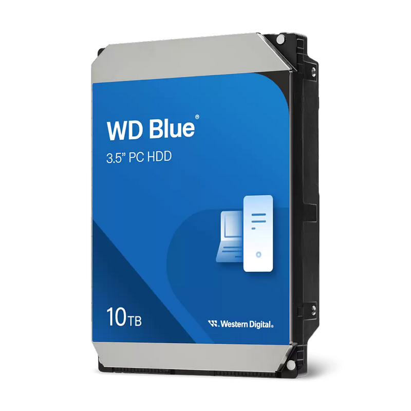 3.5" HDD 10.0TB -SATA -512MB Western Digital "Blue (WD100EAGZ)", PC Desktop, CMR, 7200rpm