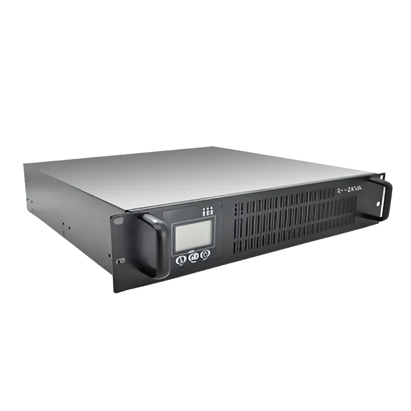 UPS Online Ultra Power RT-2KS 2000VA/2000W, 2U RM/Tower, LCD display, RS-232, USB, SNMP Slot, 2*Schuko sockets, metal case