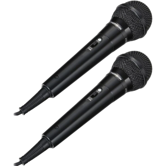Thomson 131780 M135D Dynamic Microphone, Karaoke, Pack of 2