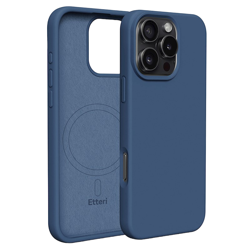 Etteri Apple iPhone 16 Pro Max, Silicone Mag case, Dark Blue