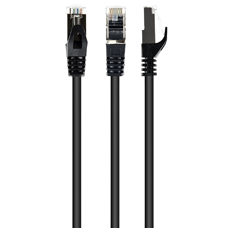 Patch Cord Cat.6/FTP, 3m, Black, PP6-3M/BK, Cablexpert