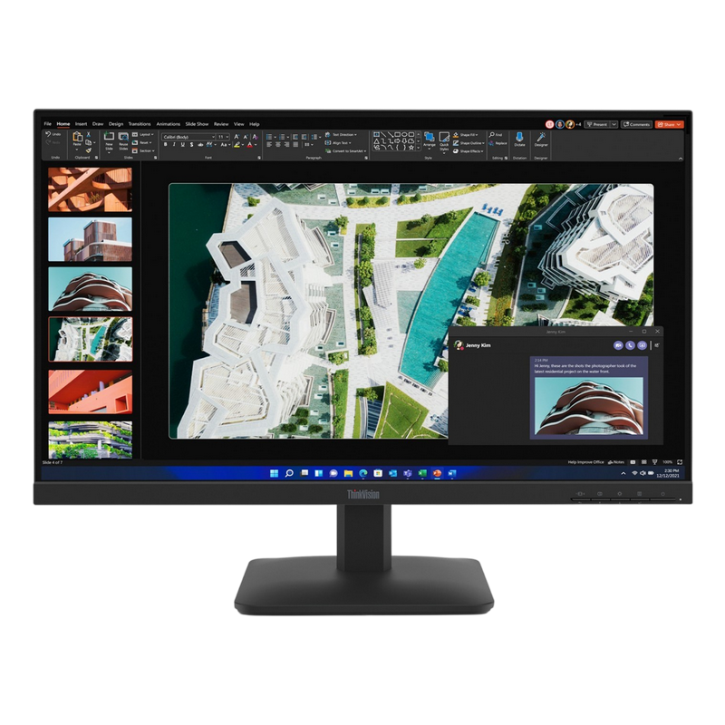 27" LENOVO ThinkVision S27-4e, Black, IPS, 1920x1080, 100Hz, 4ms, 300cd, CR1500:1, D-Sub+HDMI