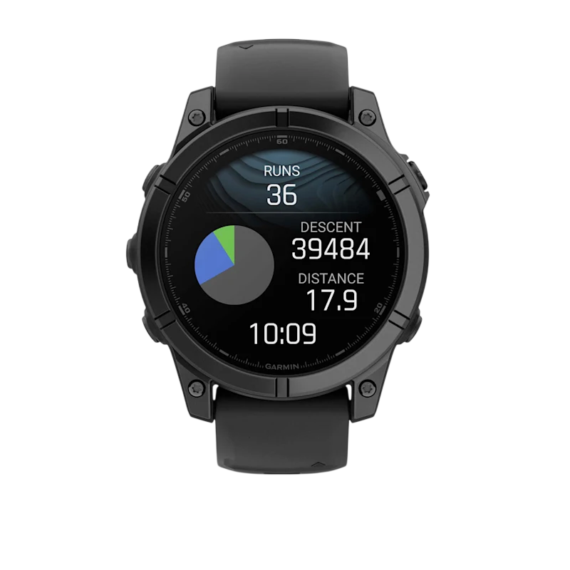 Garmin Fenix E, 47 mm, Slate grey steel with Black silicone band (010-03025-01) EU