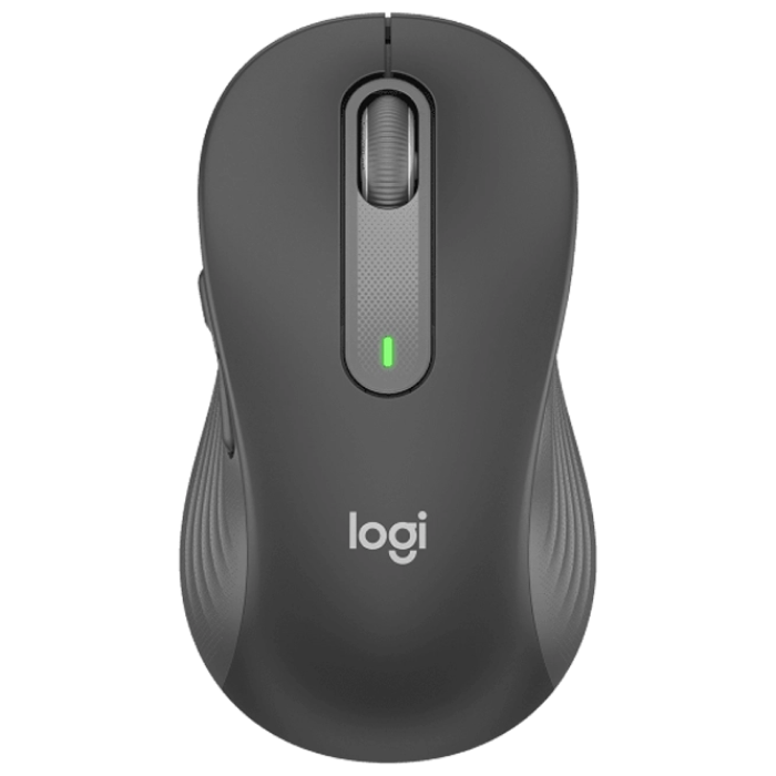 Wireless Mouse Logitech M650 L Signature, 400-4000 dpi, 5 buttons, Ambidextrous, 115g., 1xAA, Bolt, 2.4Ghz+BT, Graphite