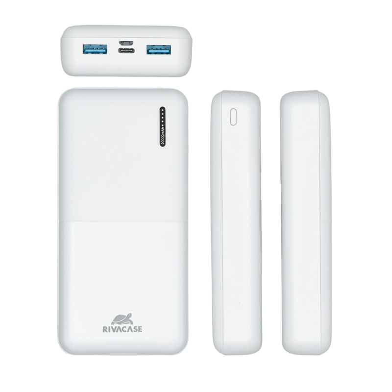Power Bank Rivacase 20000 mAh QC 3.0/PD, VA2572, White
