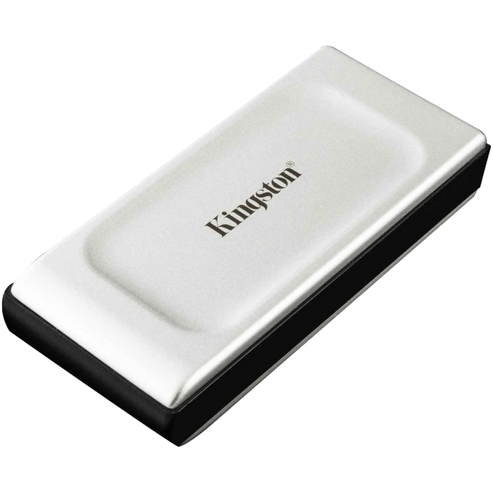 1.0TB Kingston External Portable SSD XS2000 Silver, USB-C 3.2 (69.5x32.6x13.5mm, 28.9g, R/W:2K/2K MB/s)