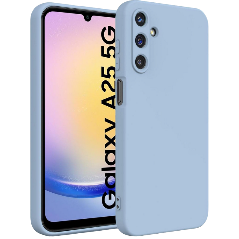 Xcover husa p/u Samsung A25, Soft Touch (Microfiber), Light Blue