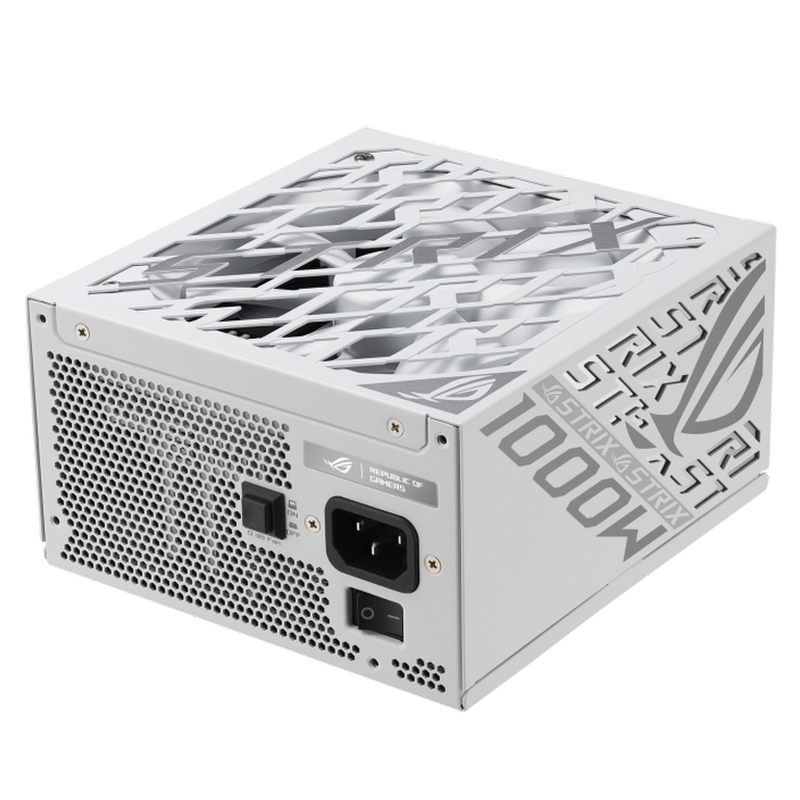 Power Supply ATX 1000W ASUS ROG Strix Gaming, 80+ Platinum, 150mm, Active PFC, OPP/OVP/UVP/SCP/OCP/OTP, Fully Modular, White
