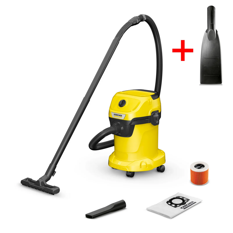 Vacuum Cleaner Karcher 1.628-130.0 (Set) WD 3 V-17/4/20 + Duza auto WD 6.959-547.0