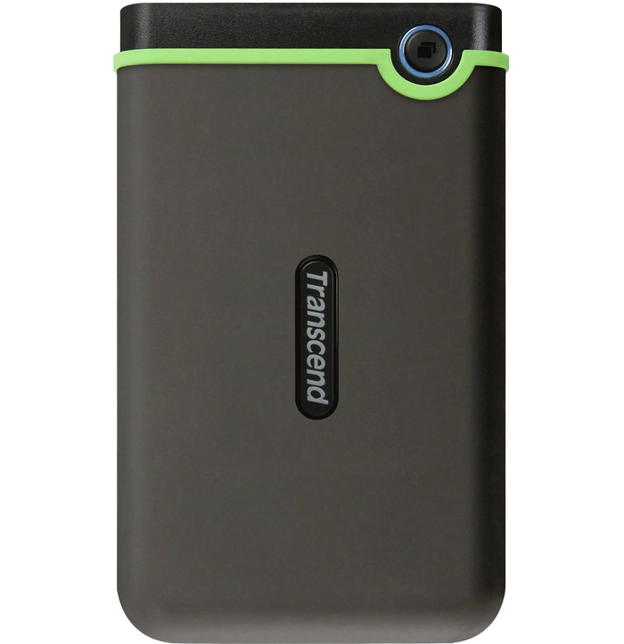 2.0TB (USB3.1) 2.5" Transcend "StoreJet 25M3S" Slim, Iron Gray, Rubber Anti-Shock, OT Backup
