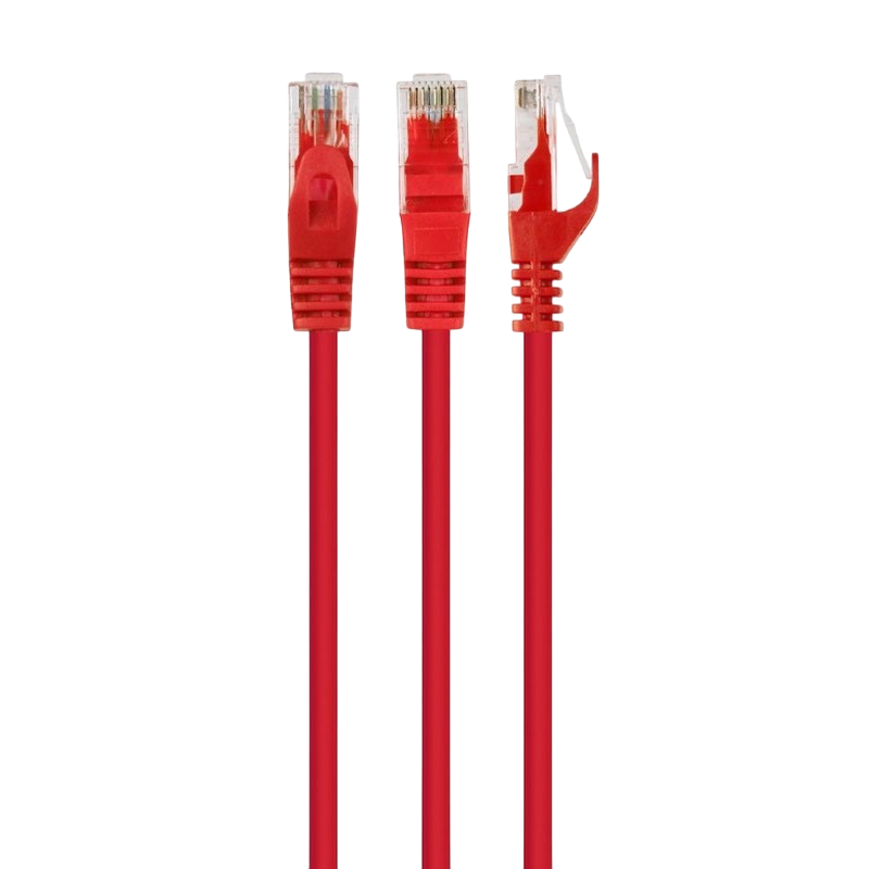 Patch Cord Cat.6U 2m, Red, PP6U-2M/R, Cablexpert, Stranded Unshielded