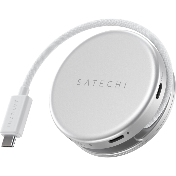 Satechi OntheGo™ 5-in-1 Multiport Silver, USB-C Host, USB-C PD60W, USB-C 3.2Gen1, USB-A 3.2Gen1, SD/HDMI 4K@60Hz