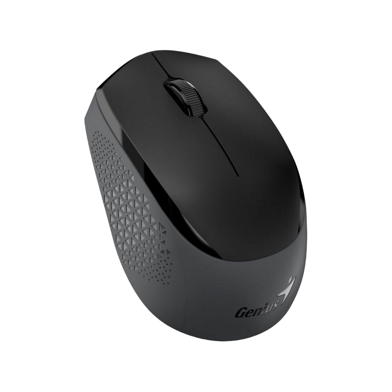 Wireless Mouse Genius NX-8000S BT, 1200 dpi, 3 buttons, Ambidextrous, 53g, Silent, BlueEye, 1xAA, 2.4Ghz+BT, Black