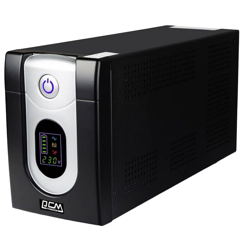 UPS PowerCom IMD-3000AP 3000VA/1800W Line Interactive, AVR, LCD, RJ45/RJ11, USB, 6xIEC Sockets