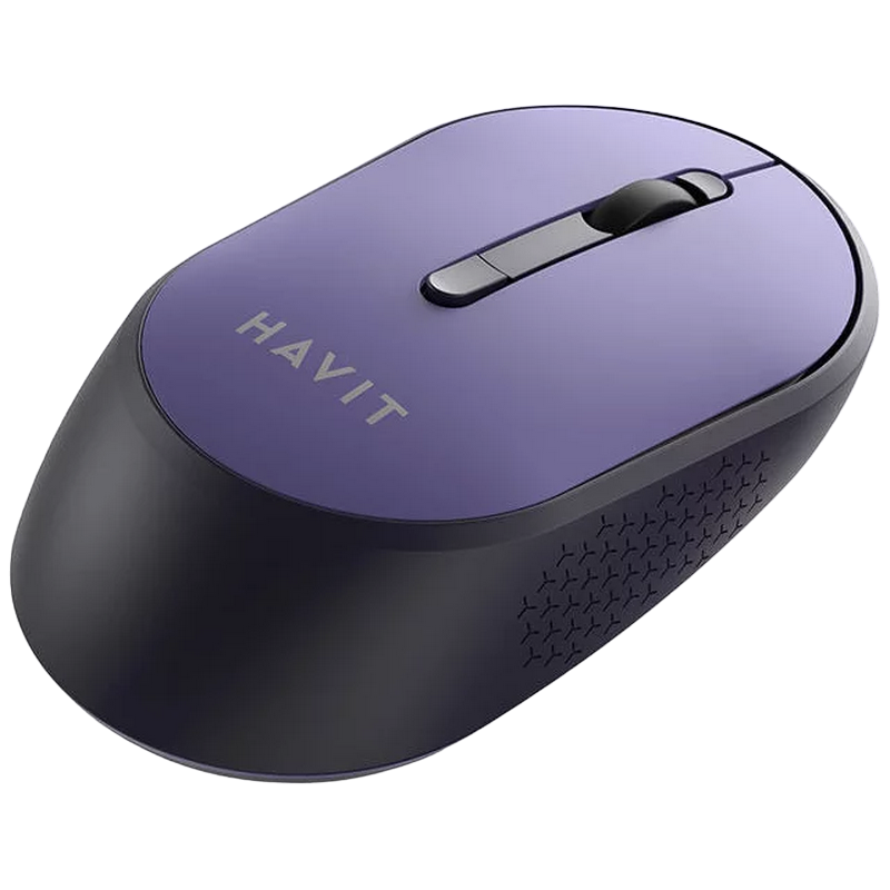 Wireless Mouse Havit MS78GT, 1200-3200dpi, 6 buttons, Ambidextrous, 1xAA, 2.4Ghz, Purple