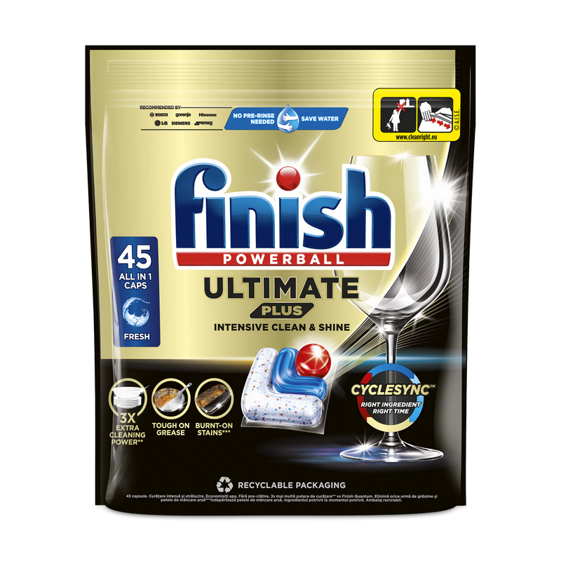 Dishwasher Capsules FINISH 45tab Ultimate Plus Fresh