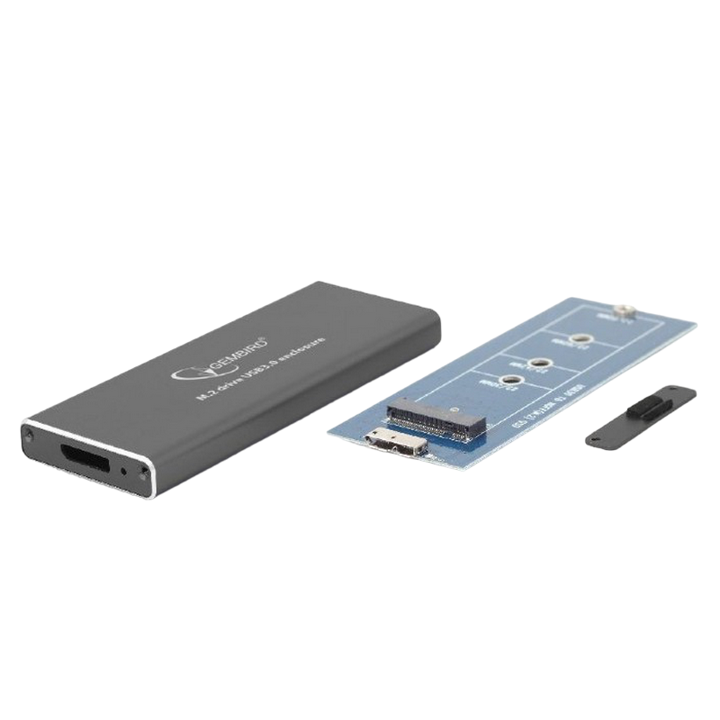 ..M.2 NVMe SSD Enclosure Cablexpert "EE2280-U3C-03" USB3.1 Type-C/A, Durable Aluminum
