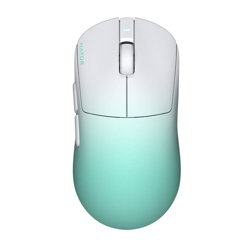 Gaming Mouse HATOR Quasar 3 ULTIMA 8K wireless (HTM761) white-mint gradient