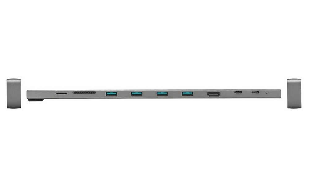 Trust Dalyx Aluminium 10-in-1 USB-C Multi-Port Docking Station, HDMI port with 4K Ultra HD