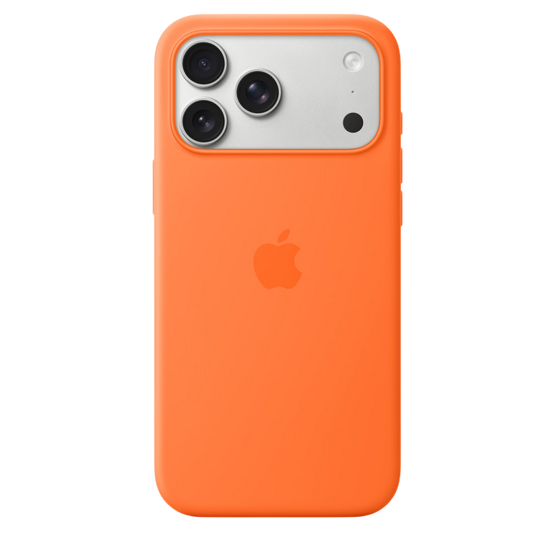 iPhone 17 Pro Max Silicone Case with MagSafe - Orange,ModelA3560