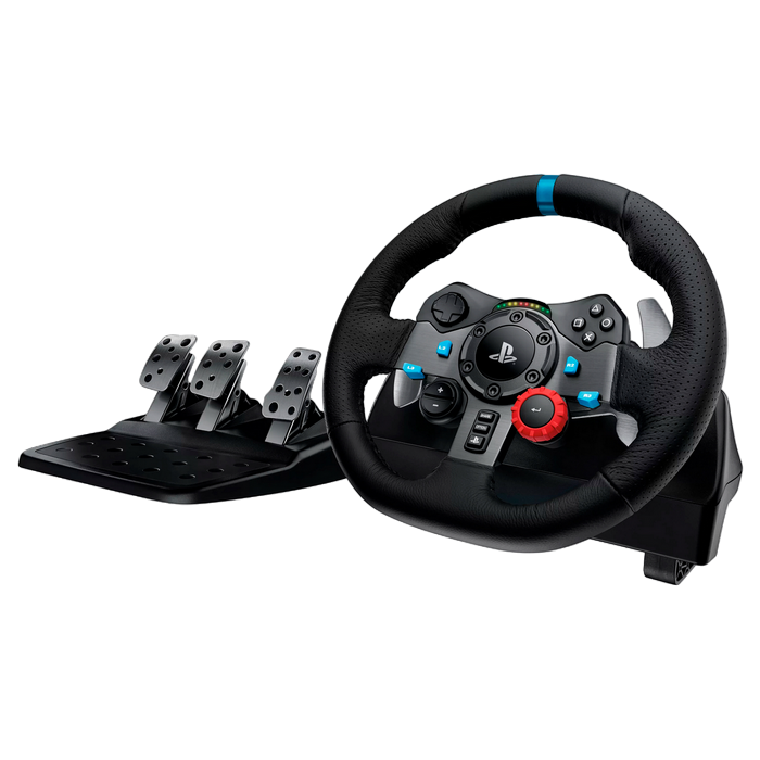 Wheel Logitech Driving Force Racing G29, 11", 900 degree, Pedals, 2-axis, 14 buttons, Dual vibration