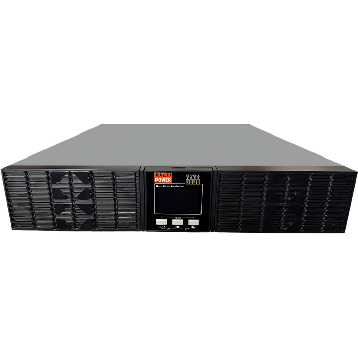 UPS Online Ultra Power RT-3KS 3000VA/3000W, 2U RM/Tower, LCD display, RS-232, USB, SNMP Slot, 2*Schuko sockets, metal case