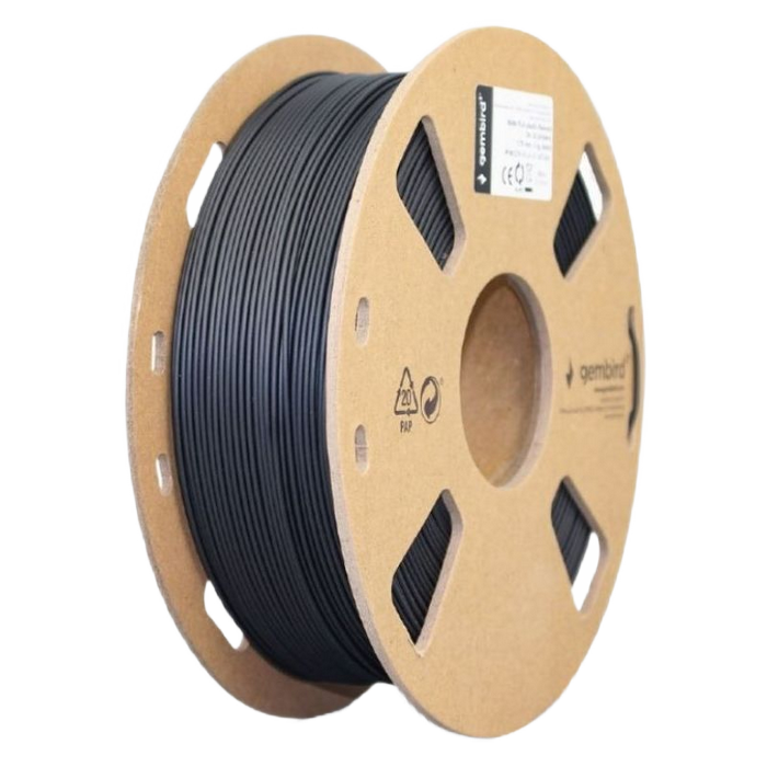 PLA 1.75 mm, Matte Black Filament, 1 kg, Gembird 3DP-PLA-01-MTBK