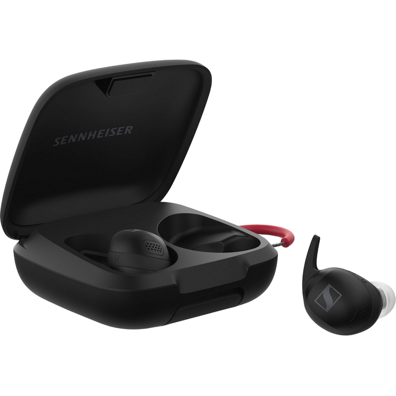 True Wireless Sennheiser Sport Black, IPХ5, ANC, Up to 24 hours play