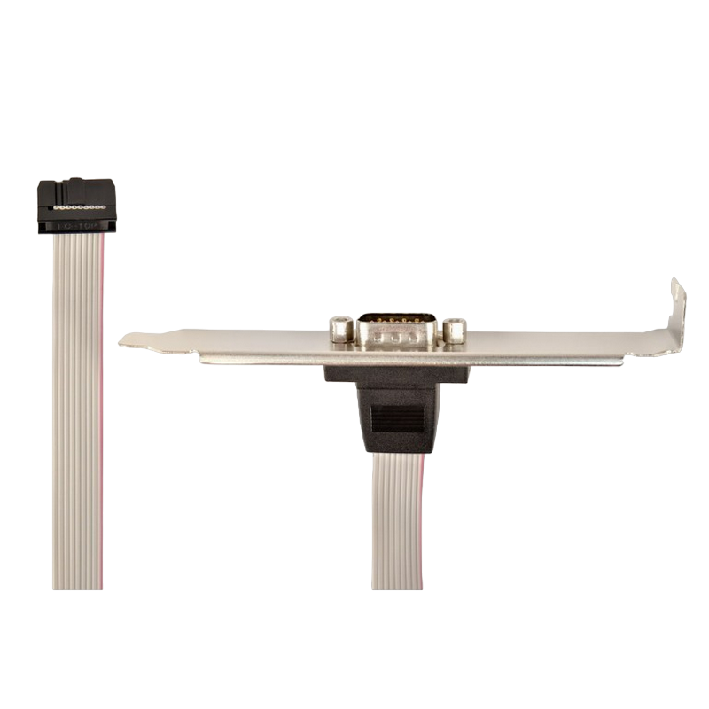 CableExpert CCDB9RECEPTACLE DB9 COM port receptacle on bracket housing, 25cm