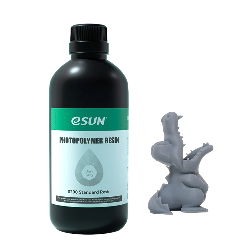 Photopolymer resin ESUN S200 Standard Resin, 0.5 kg, Deep Grey